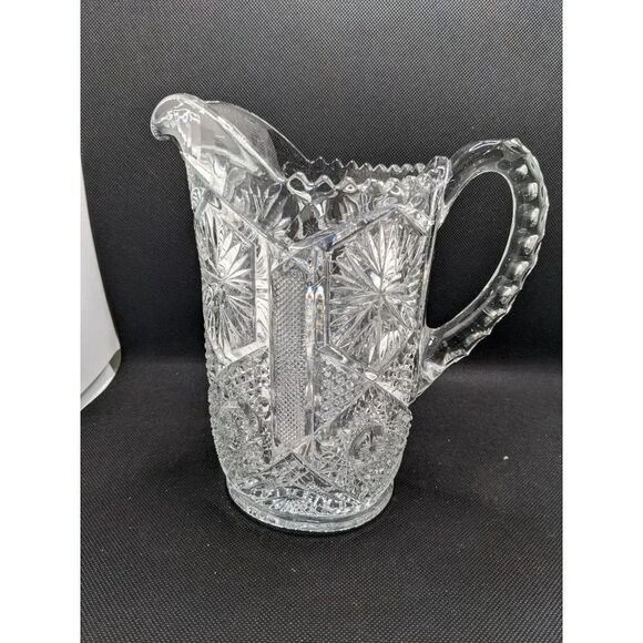 Imperial Glass Water pitcher  clear glass 8 in - Picture 4 of 10